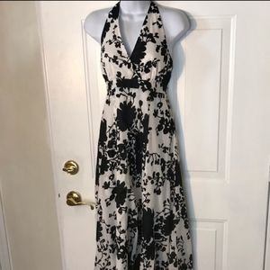 The Limited M Backless Neck Tie Maxi Dress